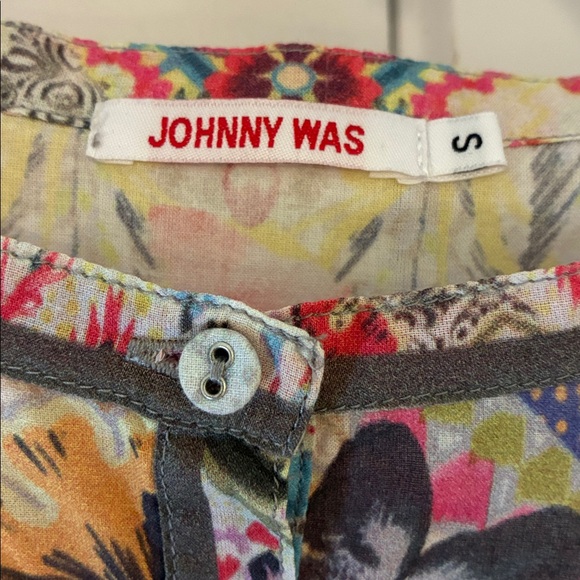Johnny Was Floral Cotton Voile Tunic Small - Picture 3 of 5
